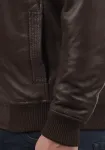 Кожаная куртка sdfamash Solid, Brown - фото 4