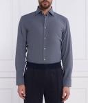 Рубашка Boss P-hank Slim Fit с мелким принтом, синий - фото