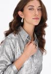 Блуза faina Button-down blouse, Silver Coloured /Silver-Coloured - фото 4