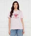 Футболка женская Joop! Jeans свободного кроя с принтом, розовый - фото