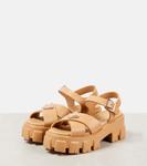 Платформенные сандалии Monolith Prada, Orzo - фото 4