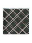 Шелковый платок в клетку BURBERRY, зеленый - фото 2