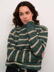 Джемпер в полоску от trina KAFFE, цвет Green/Feather Grey - фото 4
