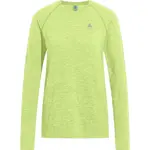 Футболка Odlo Crew Essential Seamless long sleeve, зеленый - фото