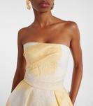 Платье без бретелек First Delivery Monique Lhuillier, Limoncello - фото 4