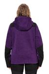 Толстовка с капюшоном на молнии Ulla Popken, Plum - фото 3