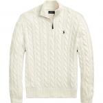 Трикотажная мужская поло Ralph Lauren экрю - фото