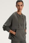 Толстовка OYSHO SOFT-TOUCH WITH ZIP, Mottled Light Grey - фото 4