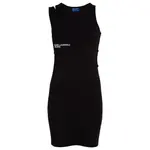 Платье Karl Lagerfeld Ribbed sleeveless short, черный - фото