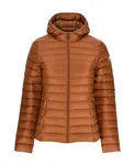 Легкий пуховик с капюшоном Jott, коричневый - фото