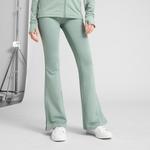 Женские расклешенные леггинсы Puma Essentials Script, зеленый - фото