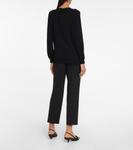 Кашемировый свитер со шнуровкой Prada, Nero - фото 3