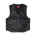 Жилет Supreme x Toy Machine Faux Leather Vest, черный - фото