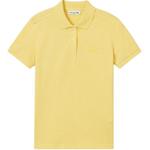 Поло с логотипом LACOSTE, светло-желтый - фото