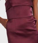 Атласное платье Rhea The New Arrivals Ilkyaz Ozel, Moon - фото 5