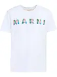 Футболка с логотипом Marni, белый - фото