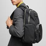HUGO BOSS Нейлоновый рюкзак мужской черный - фото 4