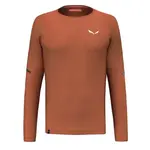 Футболка Salewa Pedroc Dry long sleeve, оранжевый - фото