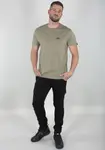 Рубашка с круглым вырезом Alpha Industries "BASIC T SMALL LOGO", оливковый - фото 4