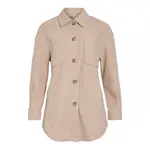 Верхняя рубашка Vila Kimmi, бежевый - фото 3