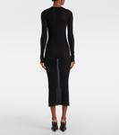 Трикотажное платье миди Rick Owens, черный - фото 3