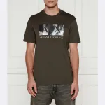 Футболка стандартного кроя Armani Exchange, хаки - фото