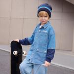 Levis Levi's удобная имитация двухсоставной рубашка пальто lake bottom blue для подростков - фото 7