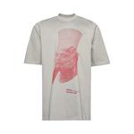 Футболка Rick Owens Ron Jumbo 'Pearl/Cardinal Red', белый - фото 2