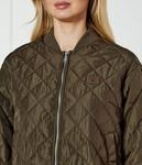 Куртка женская Calvin Klein Jeans стеганая короткая, зеленый - фото 4