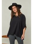 Черная блузка Curvy Lady - фото