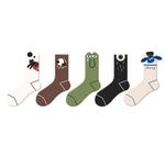 Подарочный набор: Унисекс 5 футболок JKN, Веселый асимметричный принт (Набор из 5 штук) - фото 7