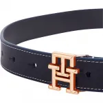 Ремень Tommy Hilfiger Logo 2.5, синий - фото 3