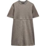 Женское платье с коротким рукавом ZARA, желтое - фото 4