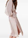 TWINSET атласное платье-рубашка Midi, розовый - фото 4