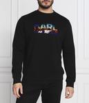 Толстовка Karl Lagerfeld с цветным логотипом, черный - фото