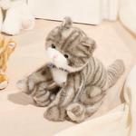 GABRIEL Плюшевая игрушка котенок, White Black Yellow, 25 см - фото 11