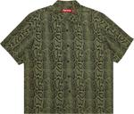 Рубашка Supreme Snake Short-Sleeve 'Olive', зеленый - фото
