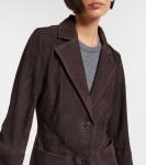 Замшевый блейзер Róhe, Dark Chocolate - фото 4