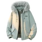 Пуховик Unisex Hooded Thickened Jeep, mint зеленый - фото