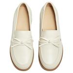 Женские лоферы черные BASTO, экрю - фото 7