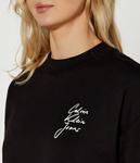 Блузка Calvin Klein Jeans Cropped Fit, черный - фото 4