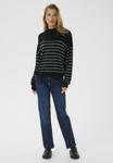 Джемпер Kaffe LIZZ TURTLENECK, Black/Silver Stripe/Black - фото 2
