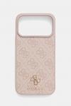 Чехол для iphone 17 pro max Guess, розовый - фото