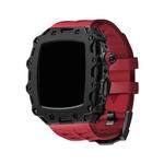 HUALIMEI Часы Protective Case Apple Silicone Case Material S9/s8/s7/s6, Black shell + green belt - фото 10