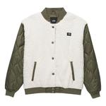 Куртка (WMNS) Vans Kasia Bomber Jacket 'Grape Leaf', белый - фото