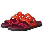 Шлепанцы женские Hermès, красный / бордовый - фото 3