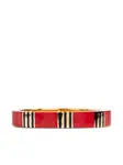 Браслет T Stripe Bangle Tory Burch, красный - фото 3