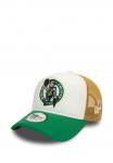Бейсболка BOSTON CELTICS FLOWER VERSTELLBARE A-FRAME TRUCKER New Era, белый - фото