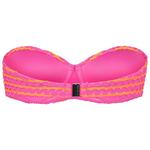 Женский бюстье-бандо с сетчатым эффектом - топ-бикини Seafolly, розовый - фото 2