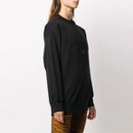 Свитер tiger head embroidered logo pullover hoodie black Kenzo, черный - фото 4